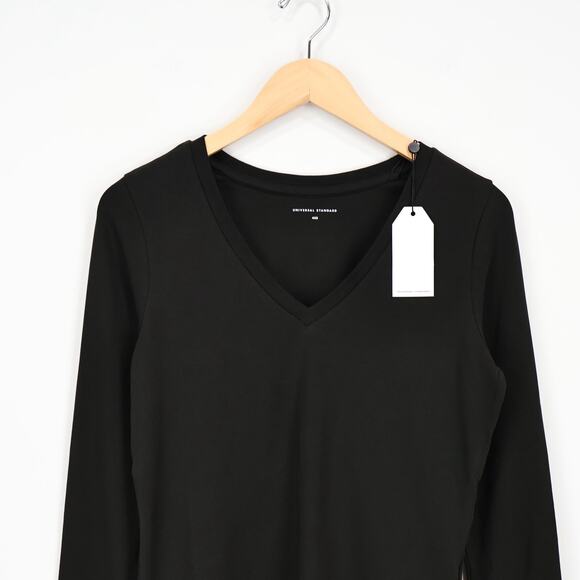 Universal Standard Rhine V-Neck Colorblock Cuff Long Sleeve Top 4XS 00 NWT - Picture 2 of 10